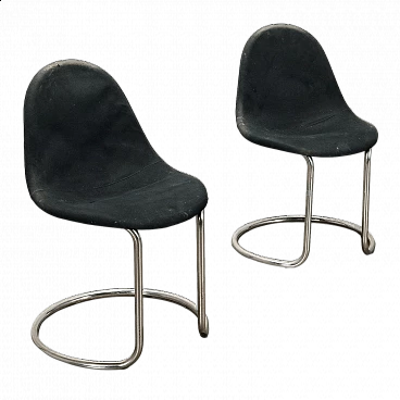 Pair of Maia chairs by Giotto Stoppino for Bernini, 1960s