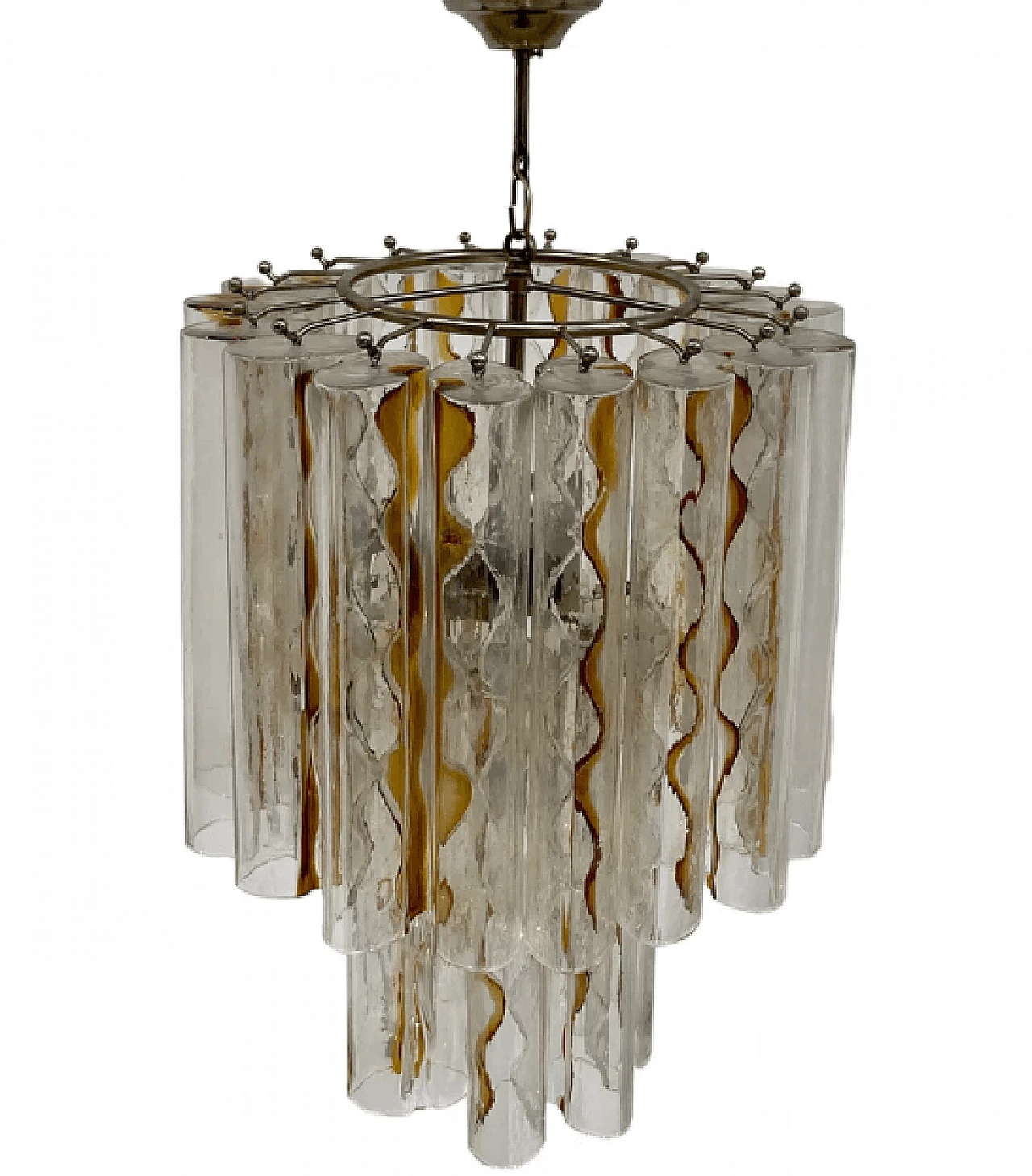 Metal and Murano glass chandelier by Toni Zuccheri for Ve-Art, 1970s 2