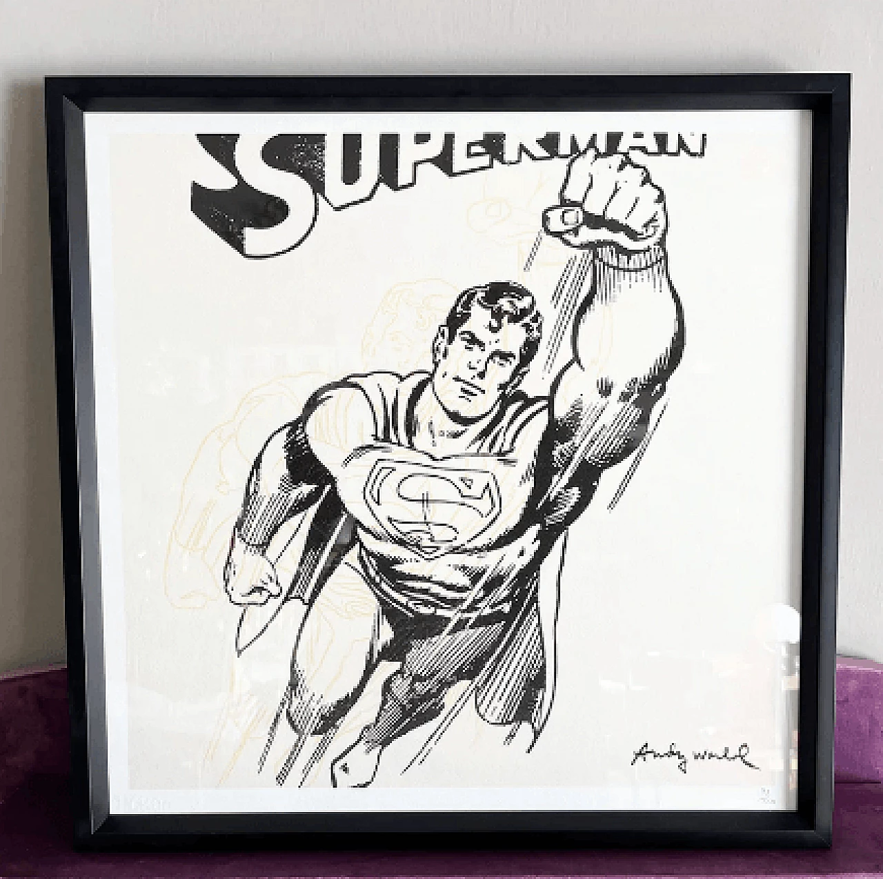 Superman, litografia di Andy Warhol, fine '900 4