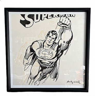 Superman, litografia di Andy Warhol, fine '900