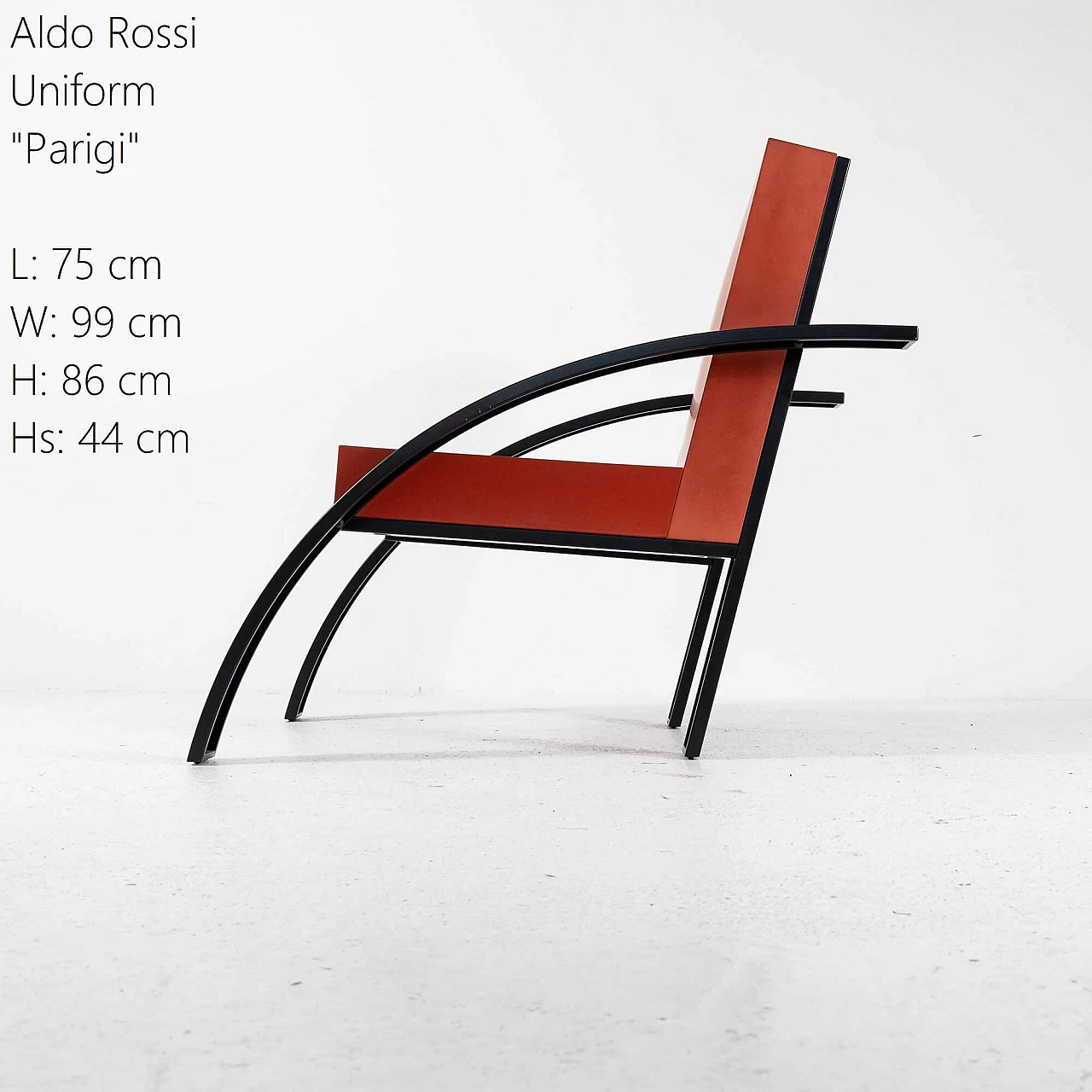 Parigi armchair by Aldo Rossi for UniFor, 1990s 5