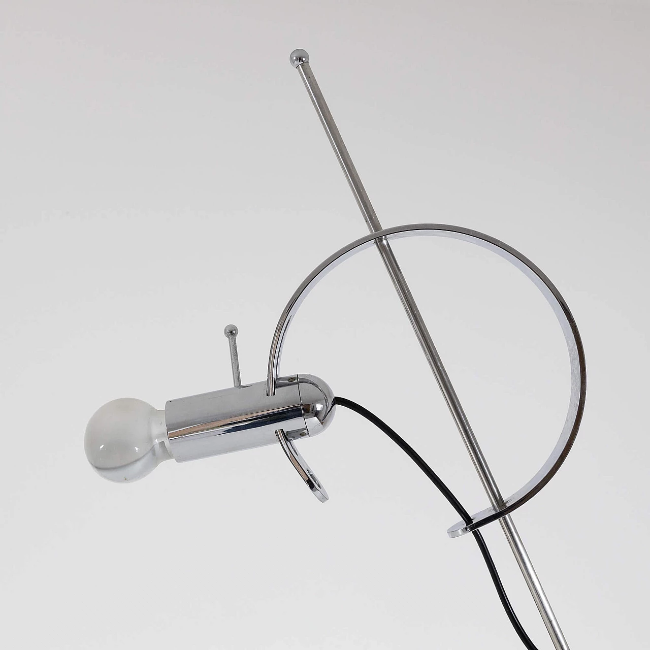 Chromed metal adjustable table lamp, 1970s 4