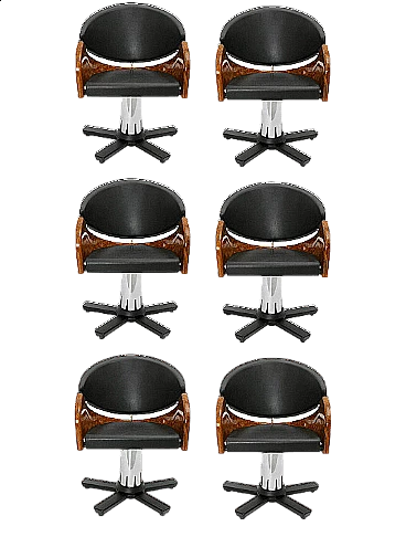 6 Office chairs attributed to Matteo Grassi for Möbel, 1980s