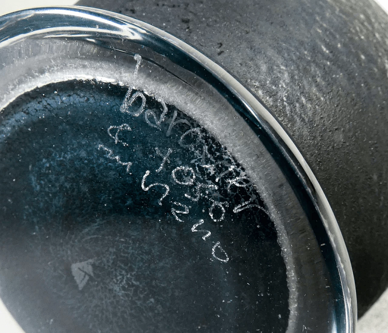 Blown and etched glass vase from the Barbarian series, 1950s 7