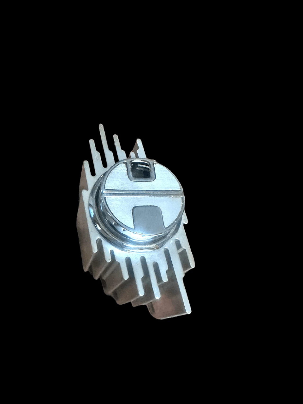 Aluminum table lighter by Sarome, 1970s 11