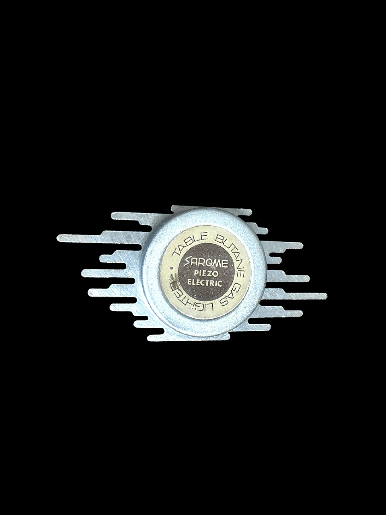 Aluminum table lighter by Sarome, 1970s 17