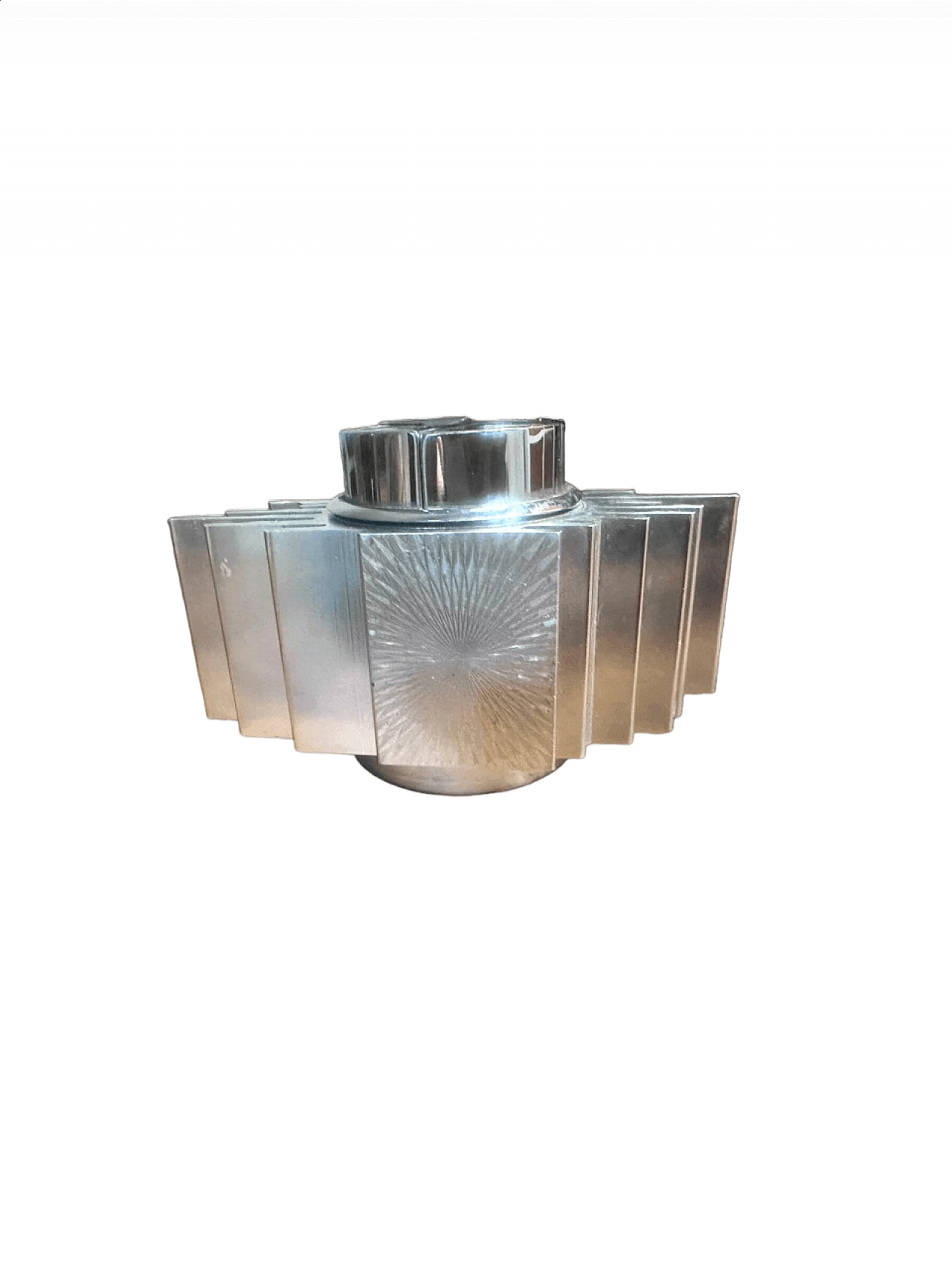 Aluminum table lighter by Sarome, 1970s 19