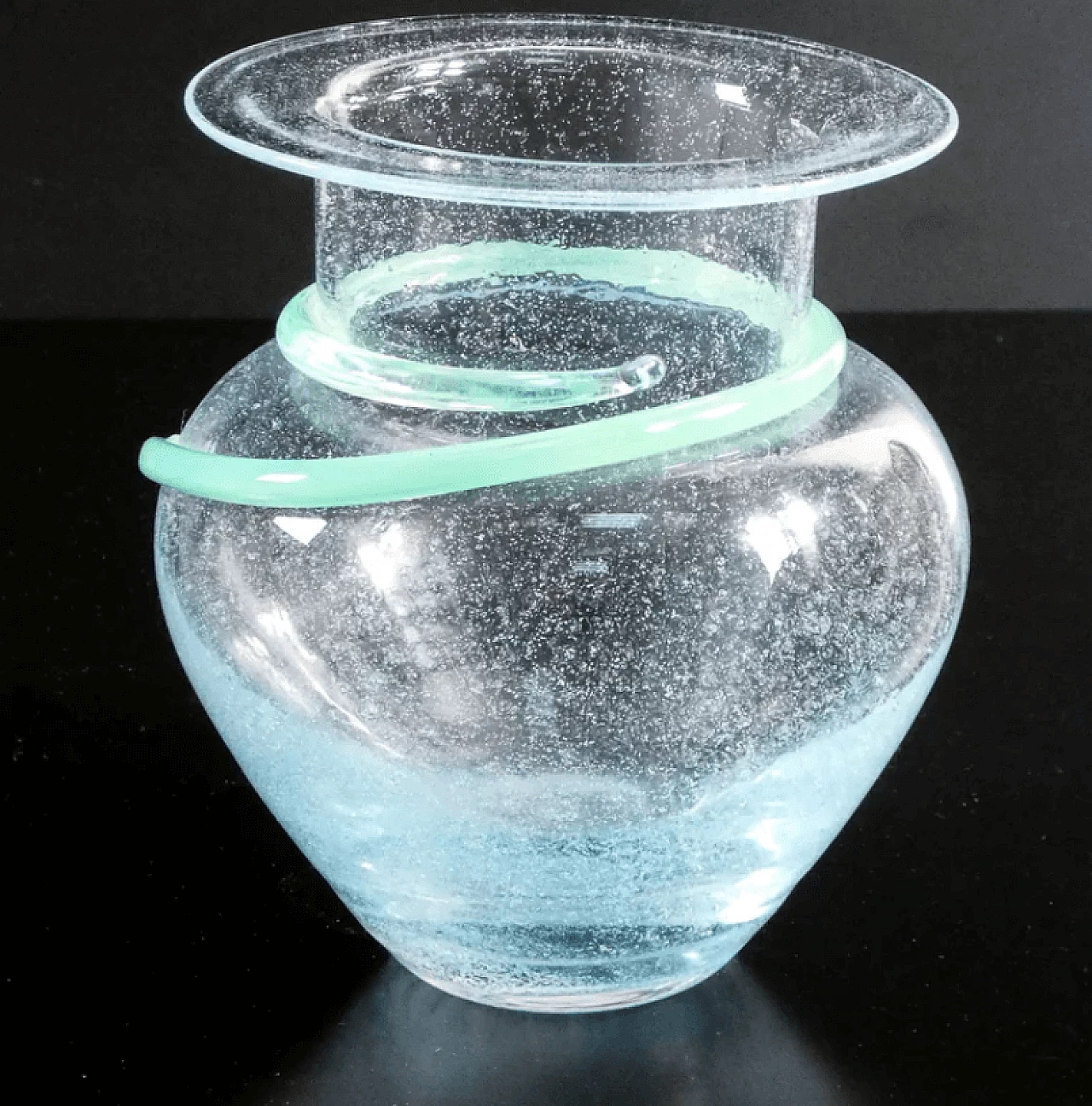 Athena blown glass vase by Monica Backstrom, 1980s 1