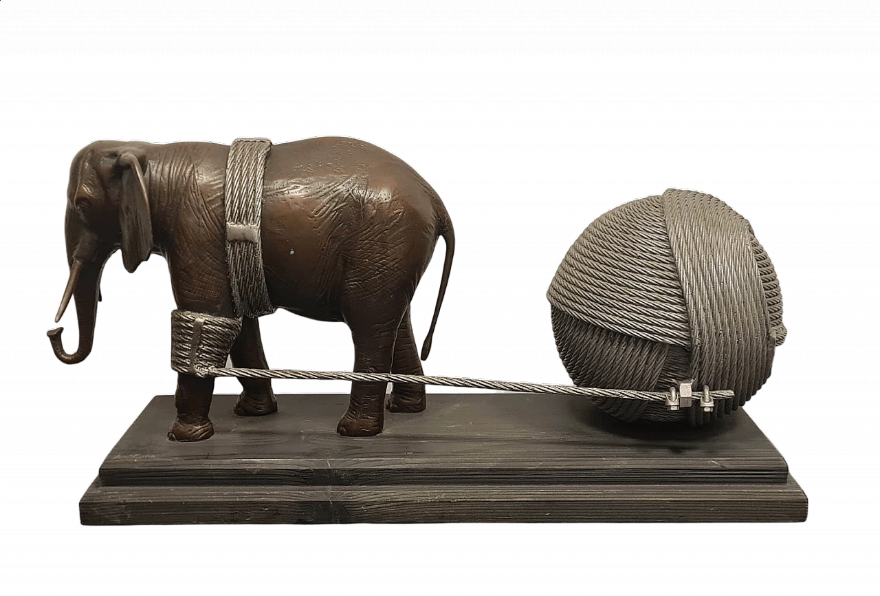 Valeriano Trubbiani, elephant, bronze and aluminum sculpture, 1981 9