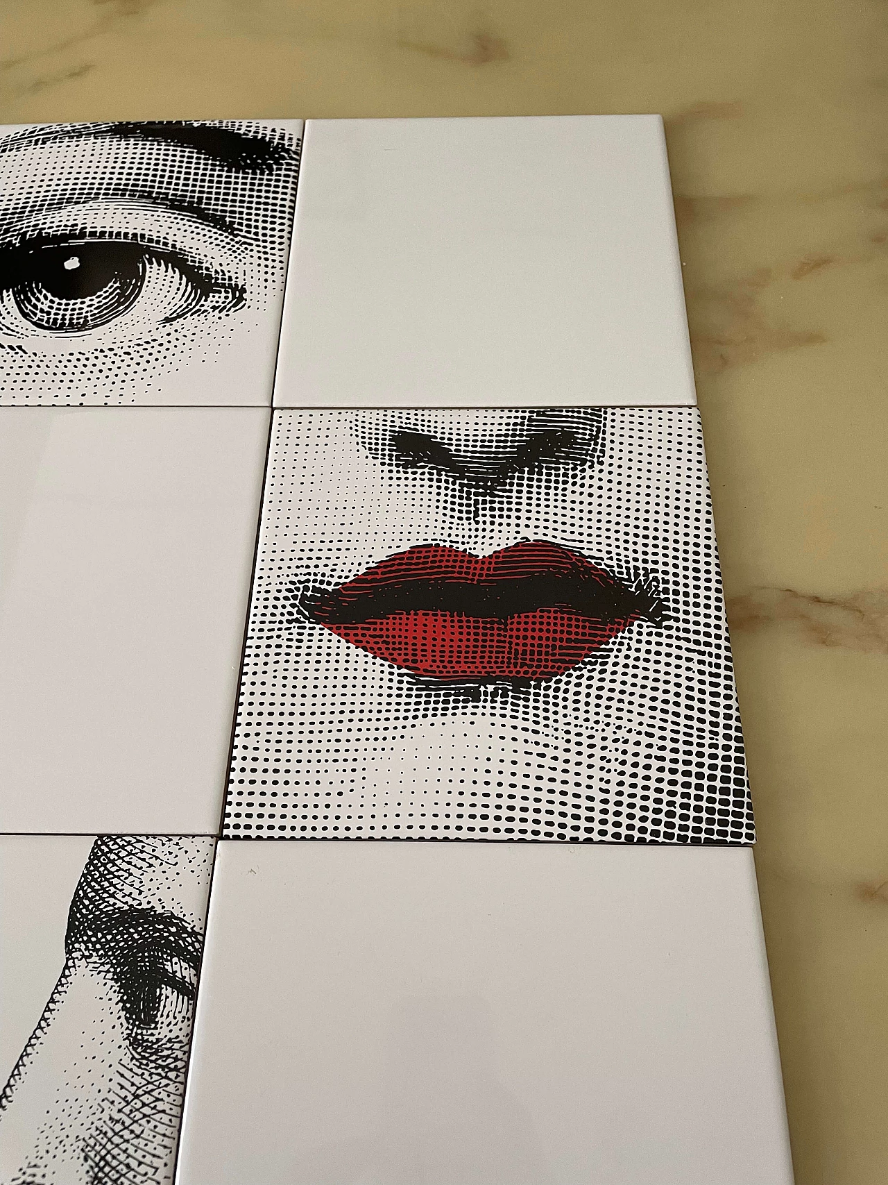 6 Tiles by Fornasetti, 2000s 3