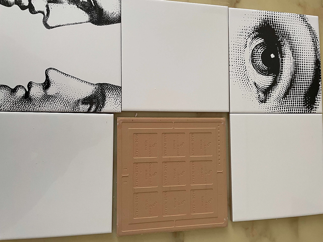 6 Tiles by Fornasetti, 2000s 7