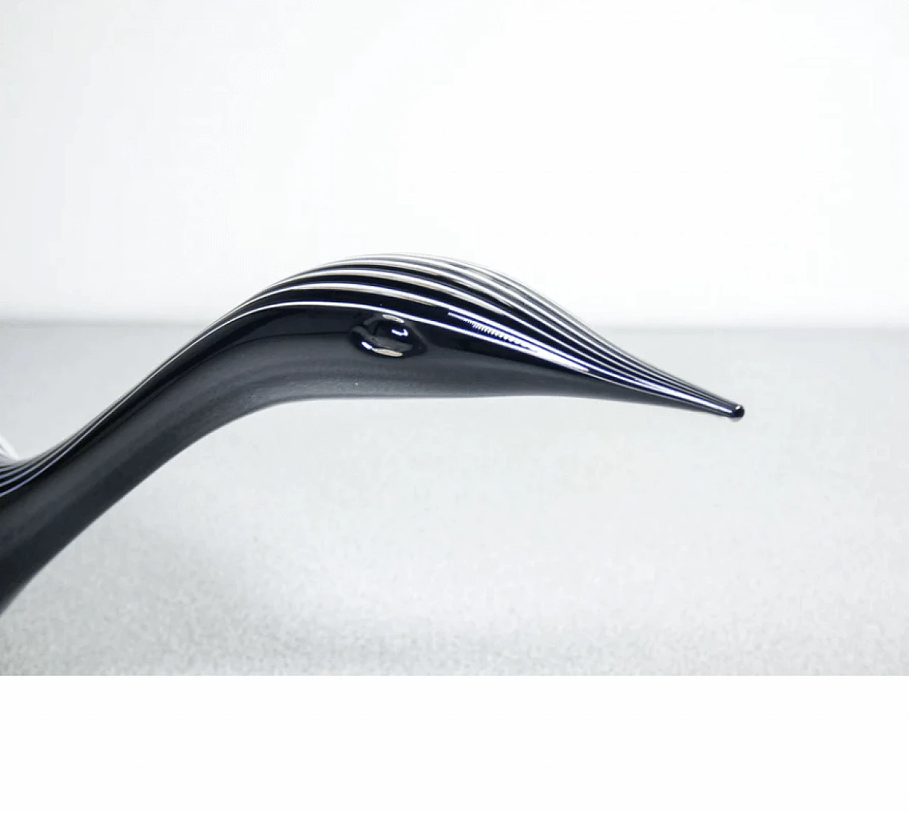 Cigno Nero, scultura in vetro soffiato di Seguso per Arte Vetro, anni '80 7