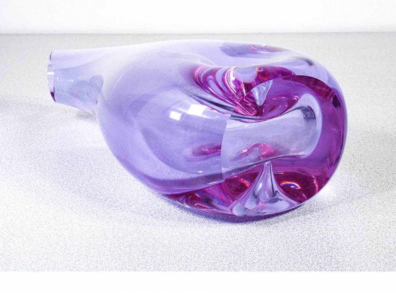 Sevres blown glass vase, 1980s 6