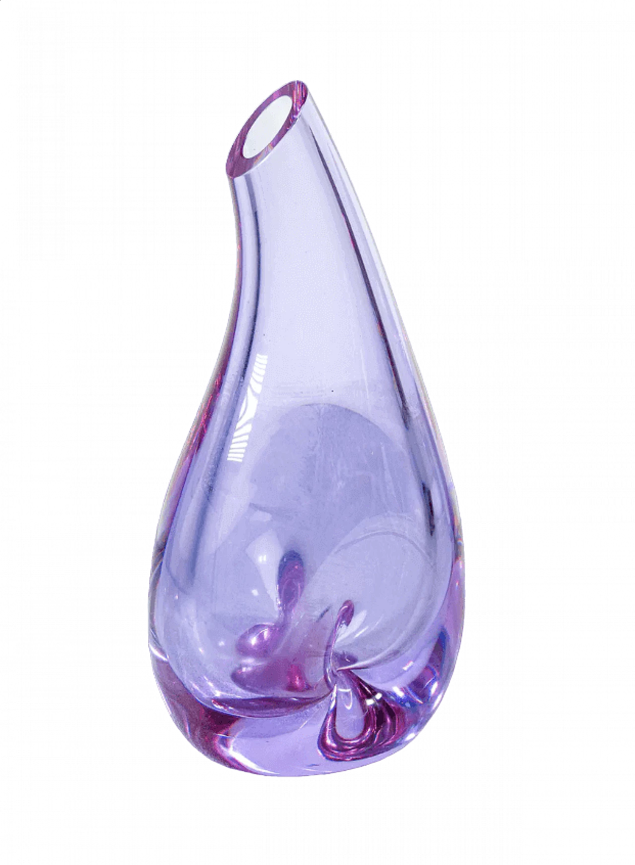Sevres blown glass vase, 1980s 8