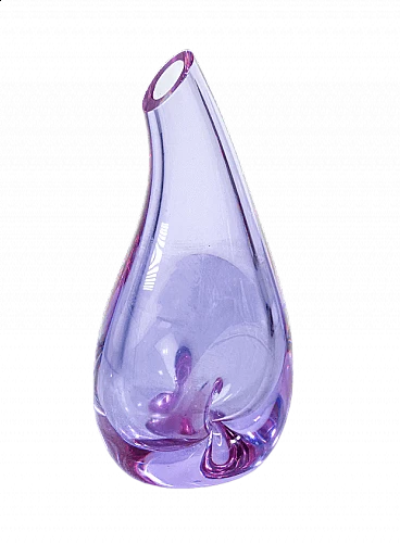Sevres blown glass vase, 1980s
