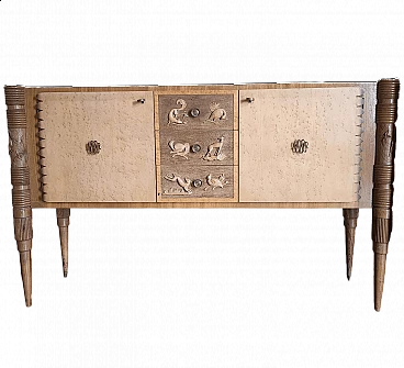 Credenza in rovere di Pier Luigi Colli, anni '50