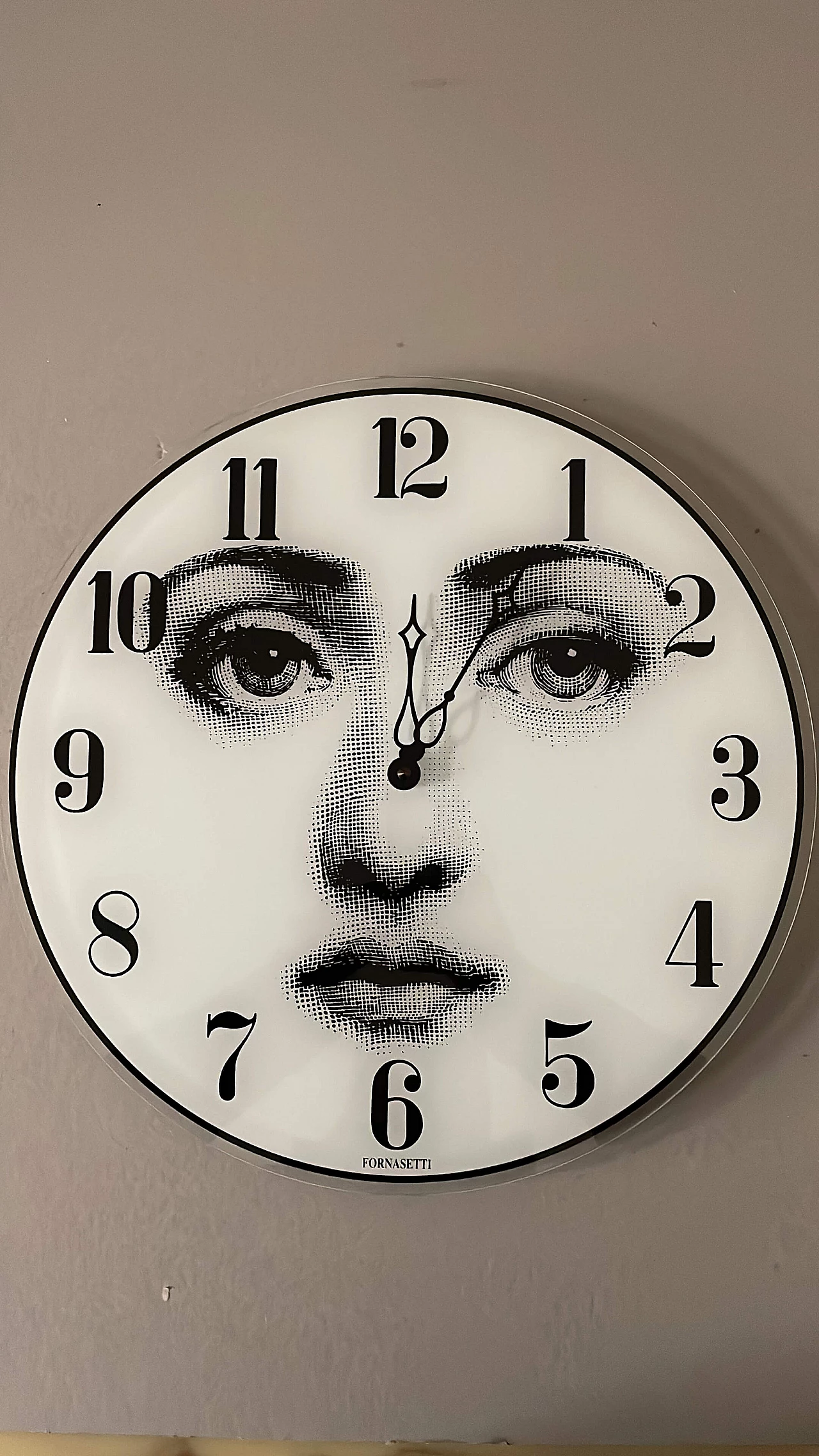 Lina Cavalieri wall clock by Piero Fornasetti 1