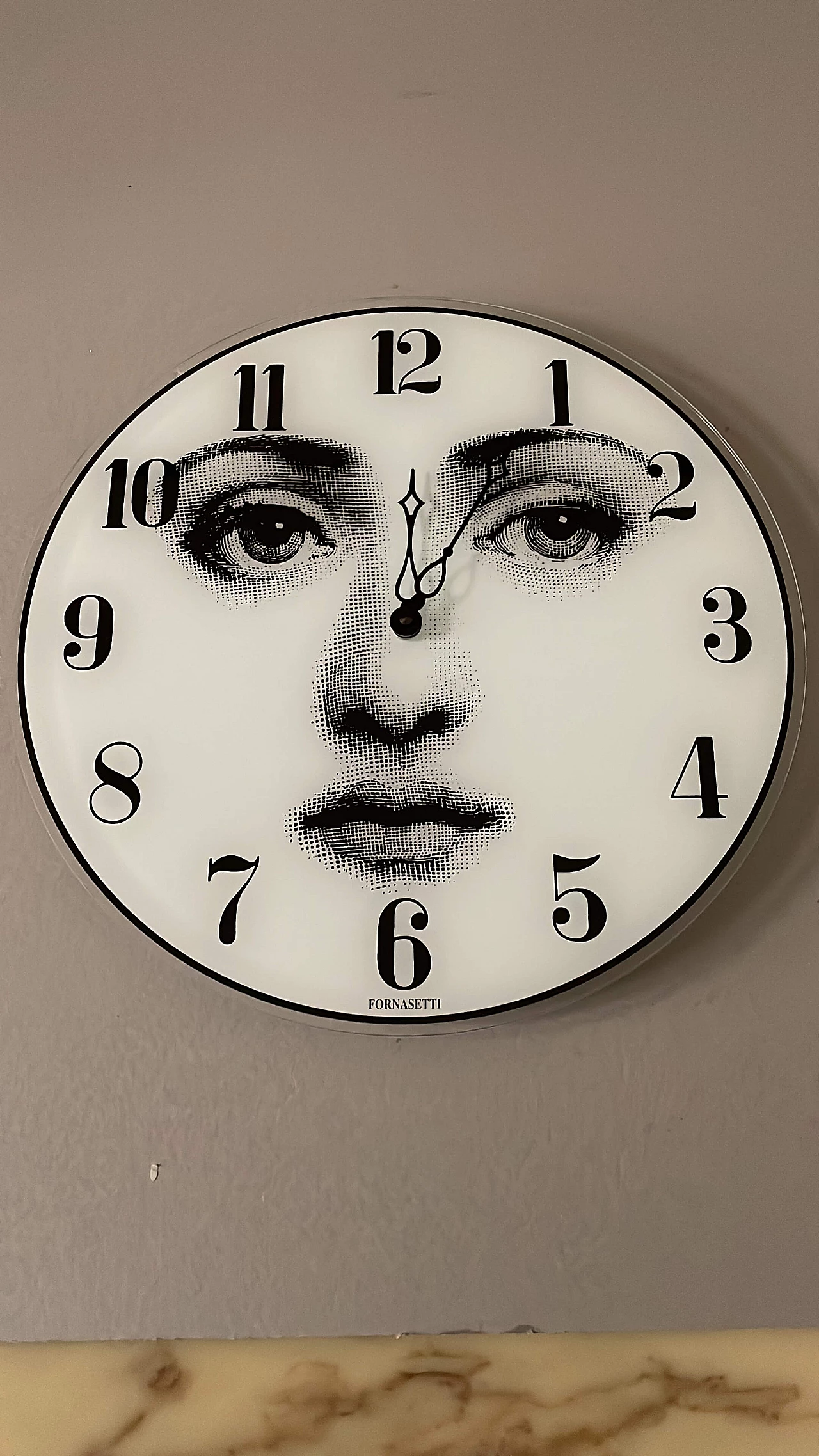Lina Cavalieri wall clock by Piero Fornasetti 2