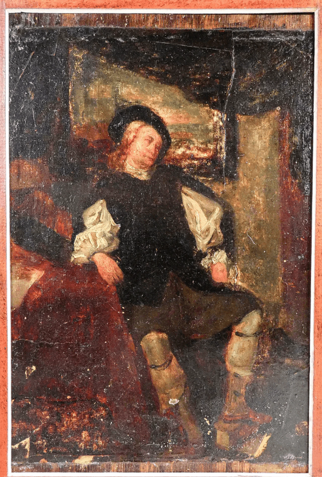 Figura di uomo, dipinto di Ignazio Manzoni, tardo '800 2