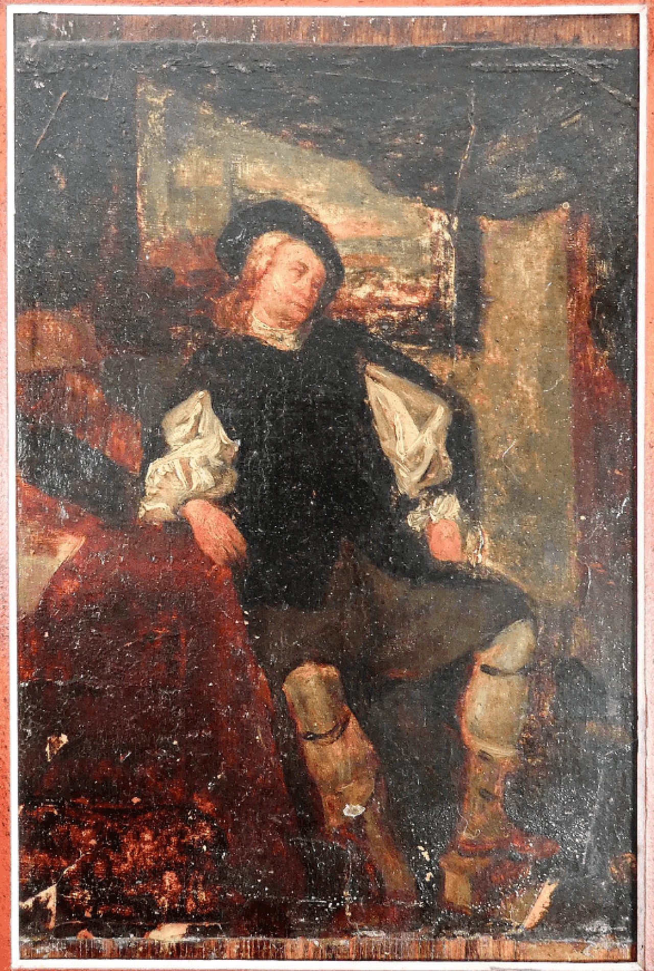 Figura di uomo, dipinto di Ignazio Manzoni, tardo '800 4