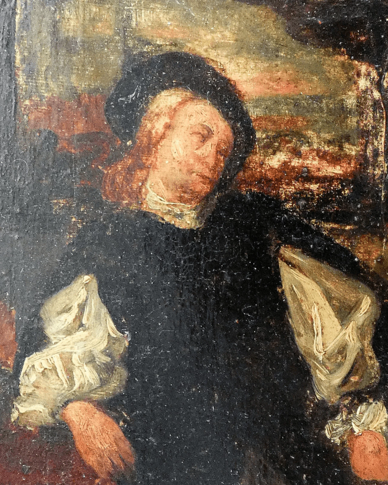 Figura di uomo, dipinto di Ignazio Manzoni, tardo '800 5