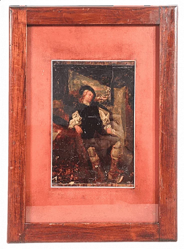 Figura di uomo, dipinto di Ignazio Manzoni, tardo '800