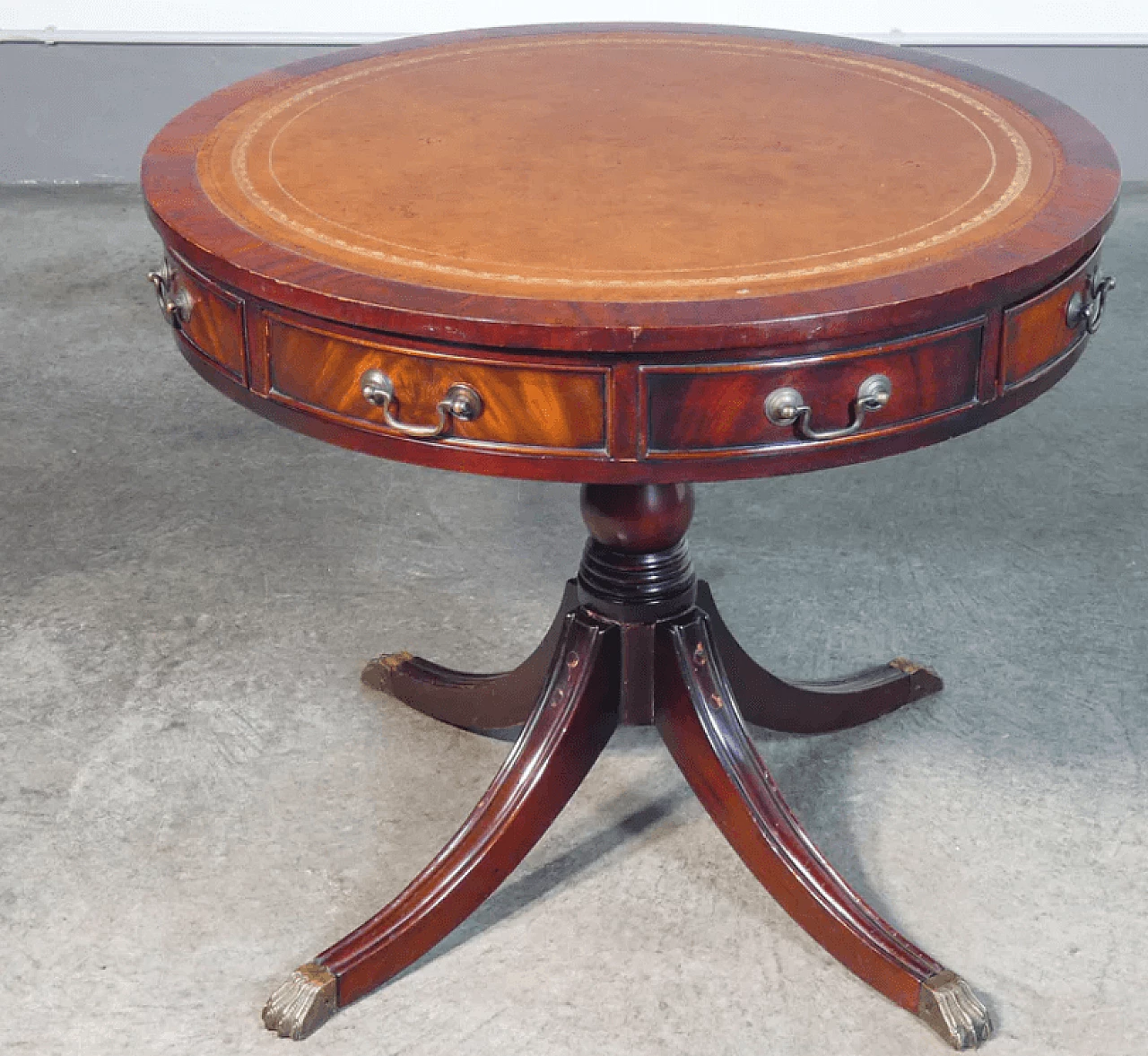 Empire table in wood and leather, early 20th century 2