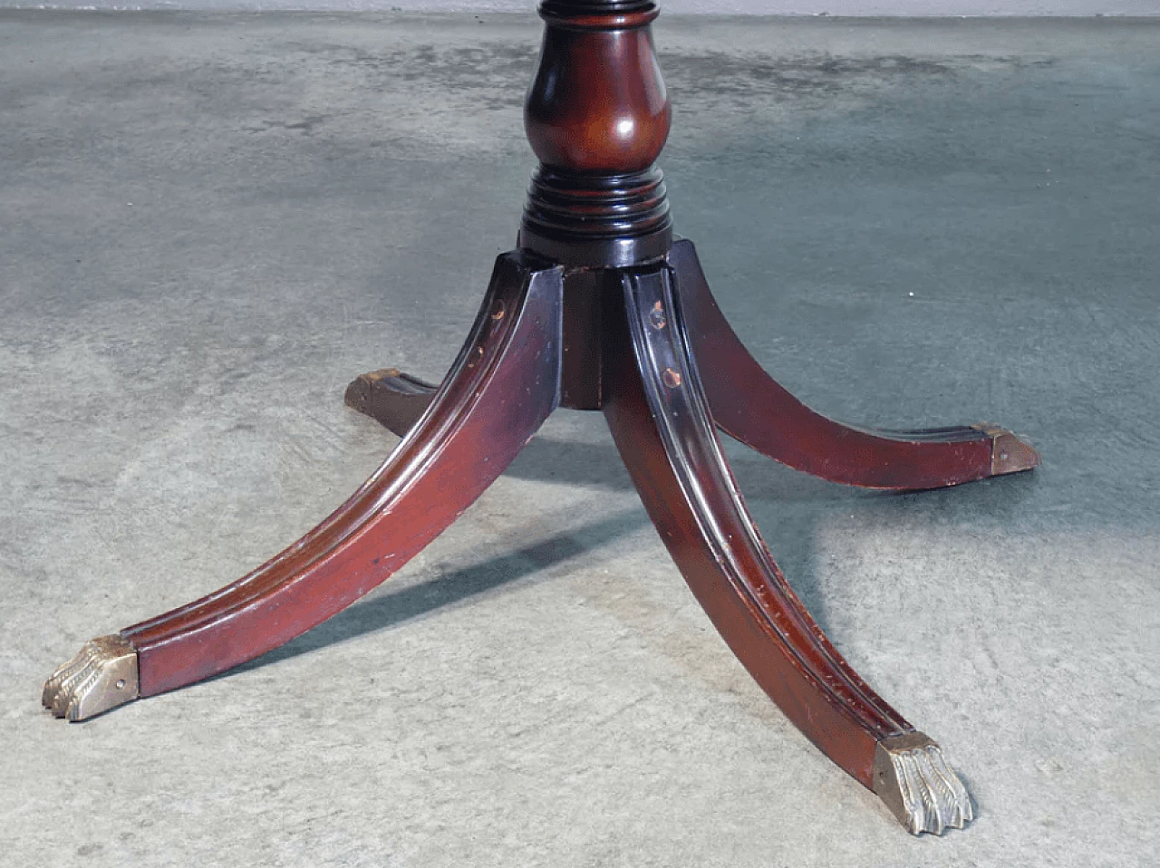 Empire table in wood and leather, early 20th century 5