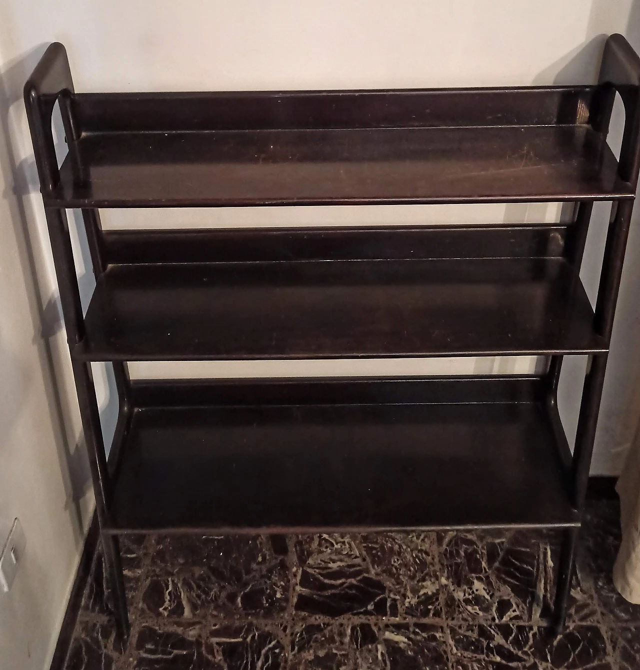 Black wooden bookcase, 1950s 2