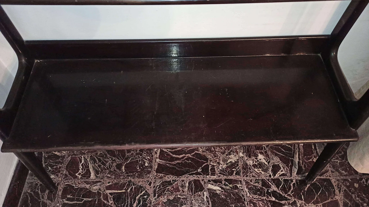 Black wooden bookcase, 1950s 5