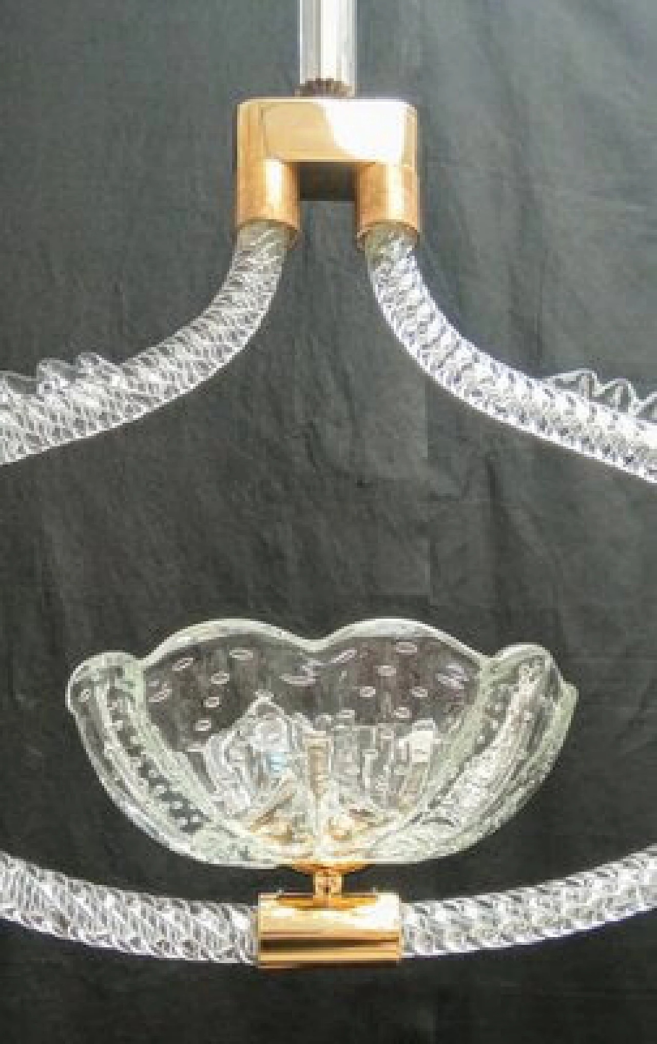 Handmade Murano glass chandelier by Barovier & Toso, 1950s 2