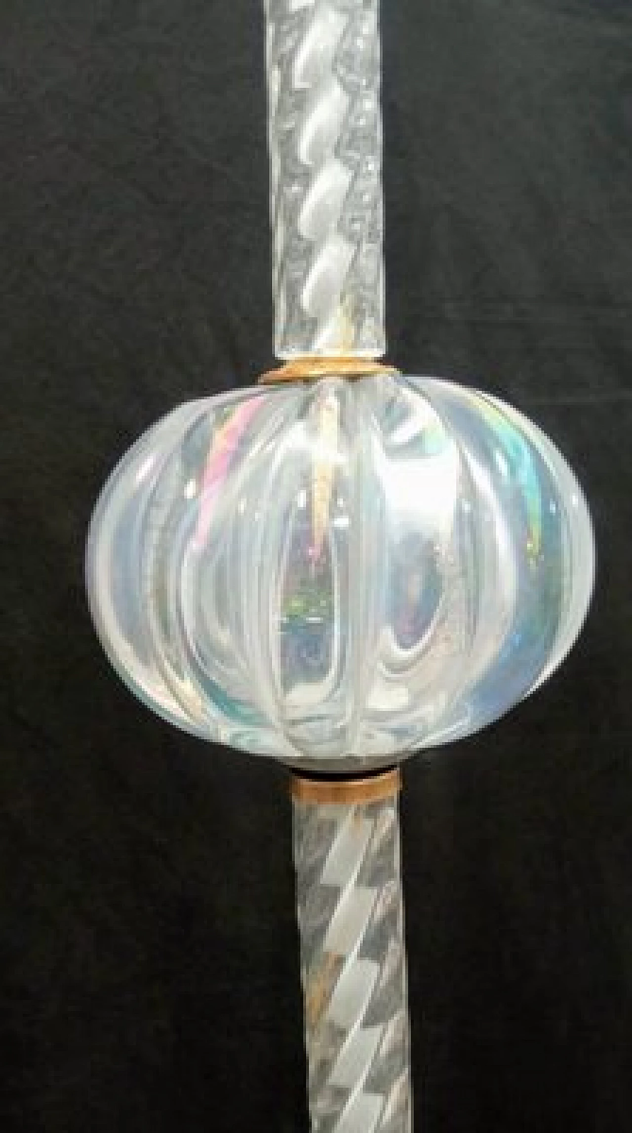 Lampadario in vetro di Murano con foglie di Barovier & Toso, anni '40 5