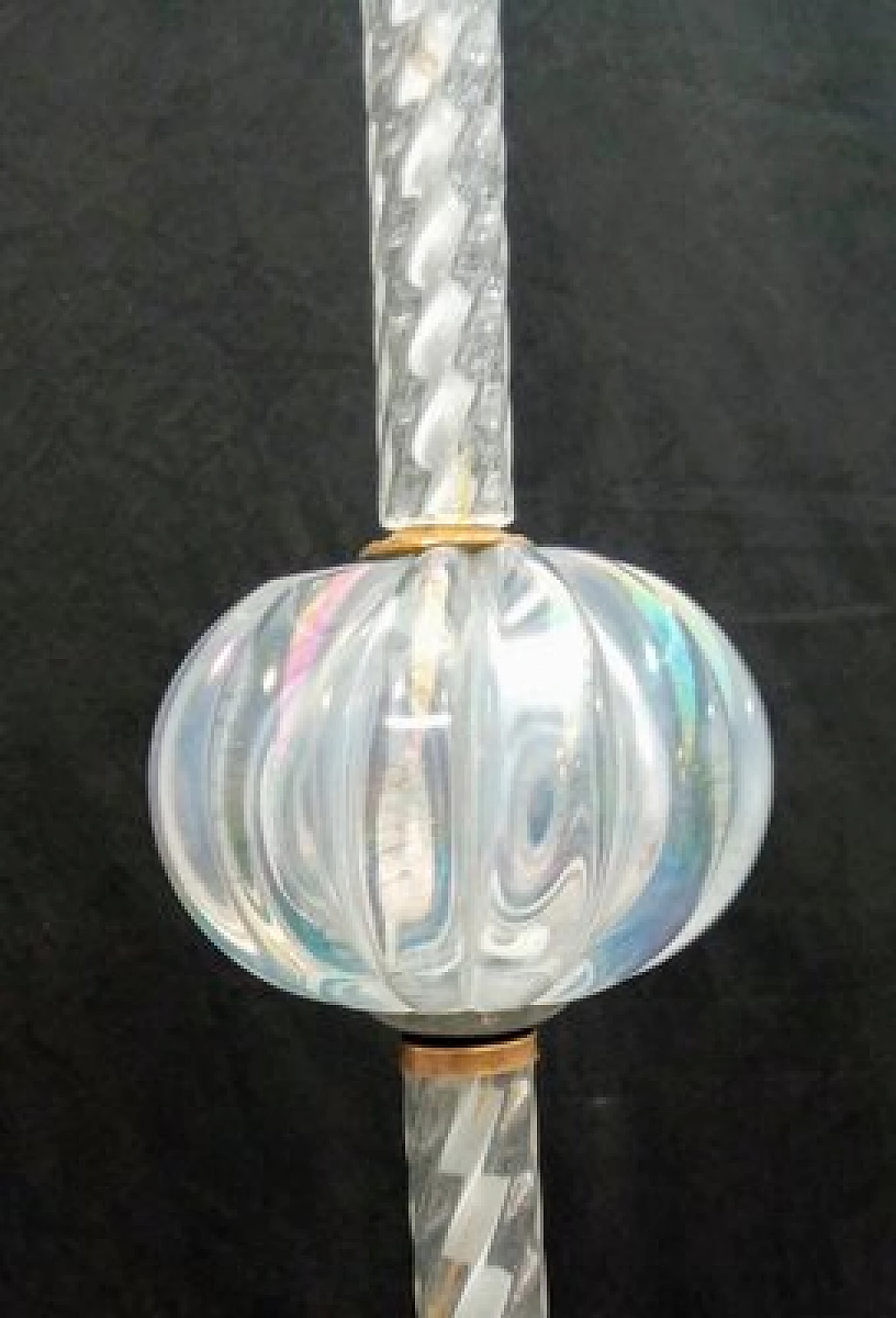 Lampadario in vetro di Murano con foglie di Barovier & Toso, anni '40 9