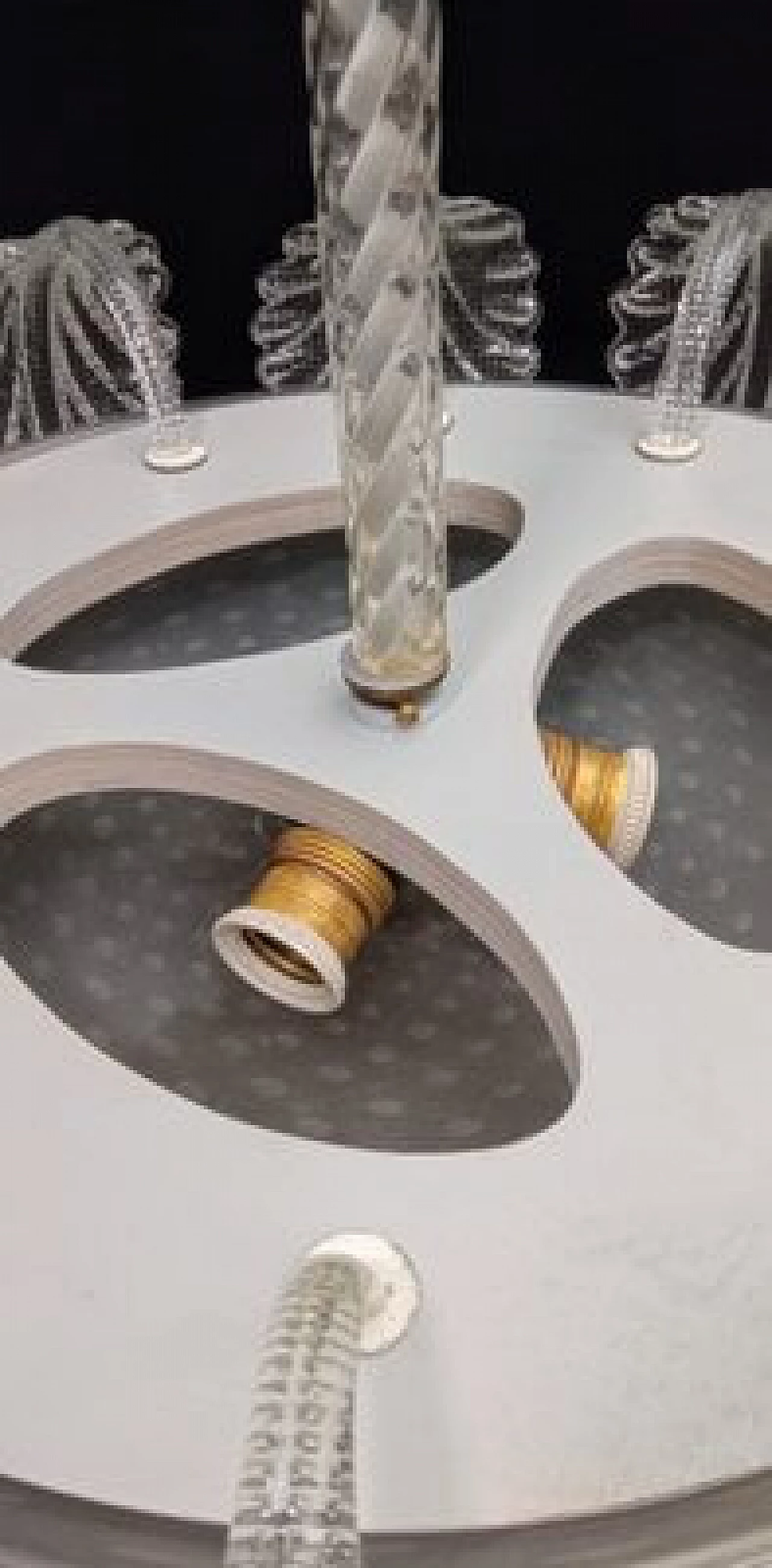 Lampadario in vetro di Murano con foglie di Barovier & Toso, anni '40 12