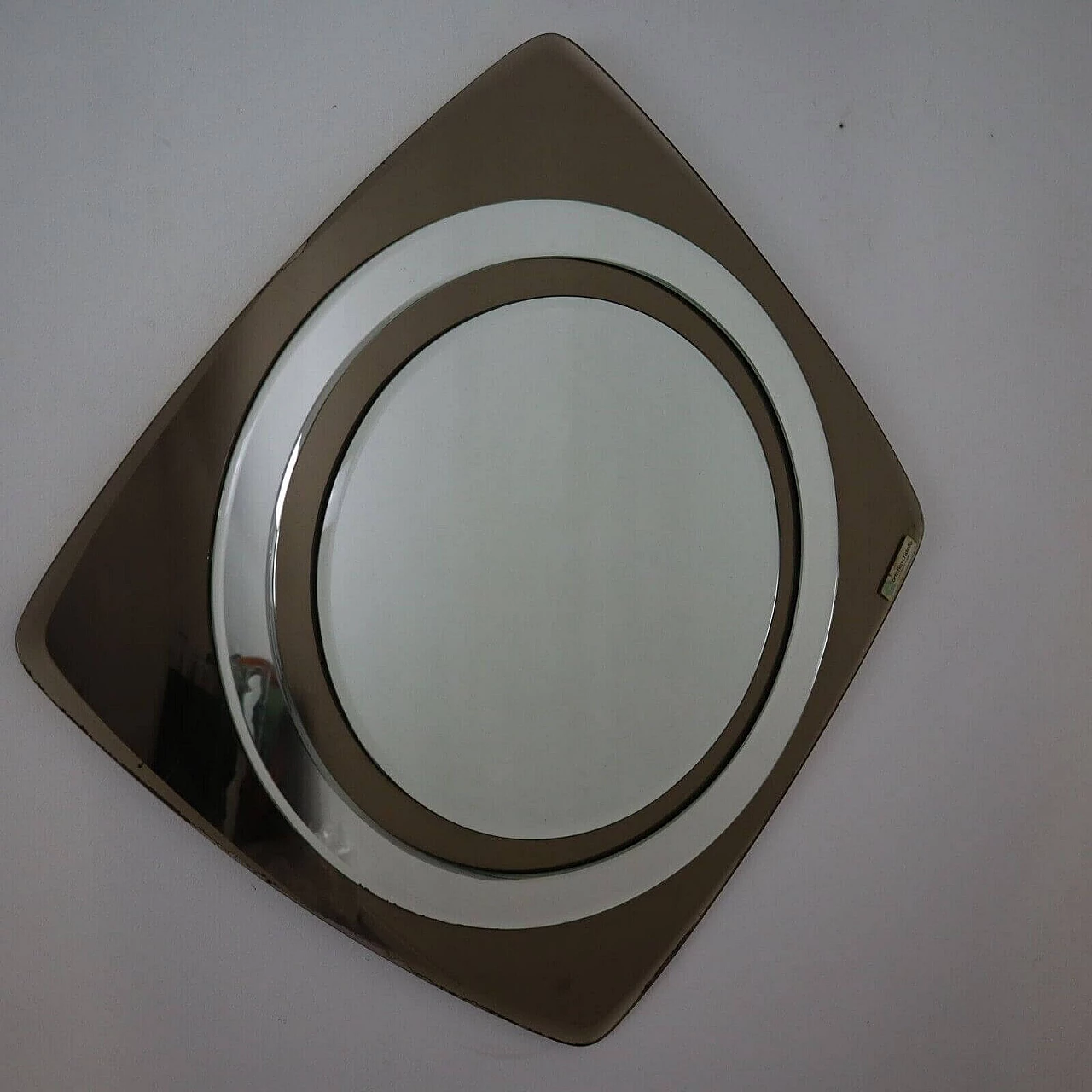 Specchio geometrico di Artistica Cristallo, anni '70 8
