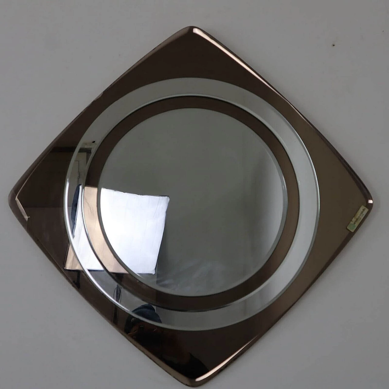 Specchio geometrico di Artistica Cristallo, anni '70 9