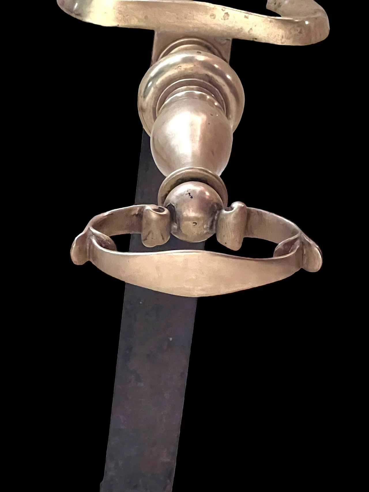 Pair of brass fireplace andirons, 1960s 6