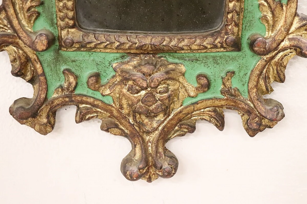 Wooden mirror with Gothic-style decoration, 20th century 5