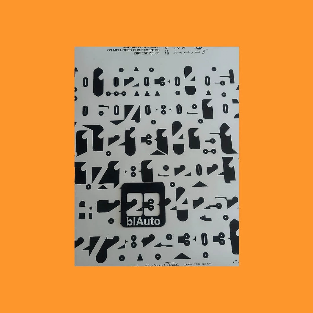 Tuttigiorni perpetual calendar by Luciano Torre for Biauto BMW, 1980s 2