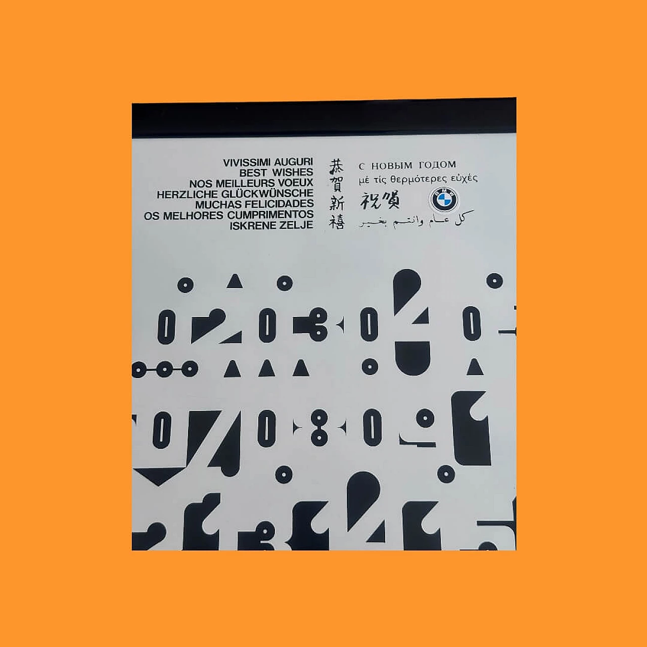 Tuttigiorni perpetual calendar by Luciano Torre for Biauto BMW, 1980s 3