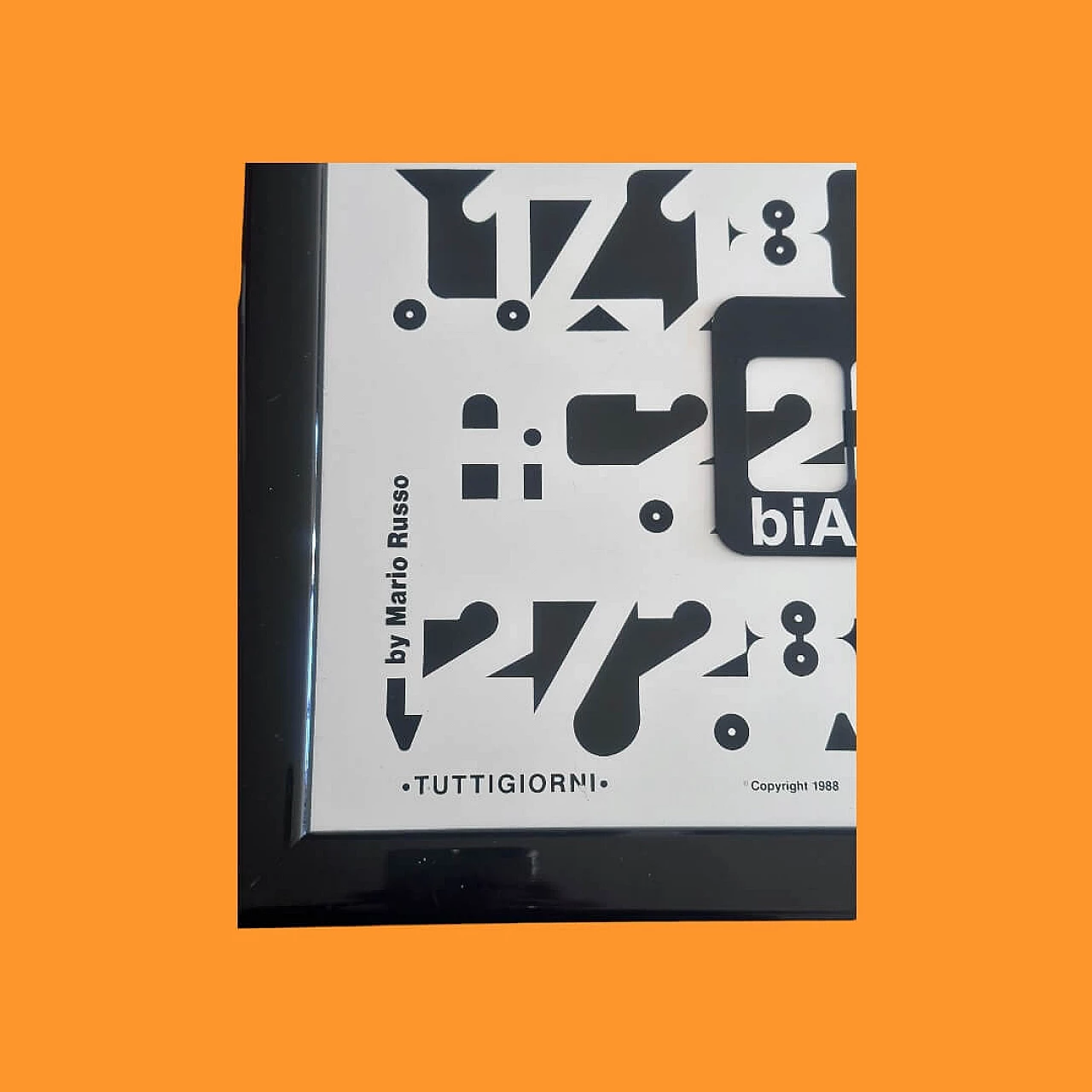 Tuttigiorni perpetual calendar by Luciano Torre for Biauto BMW, 1980s 4