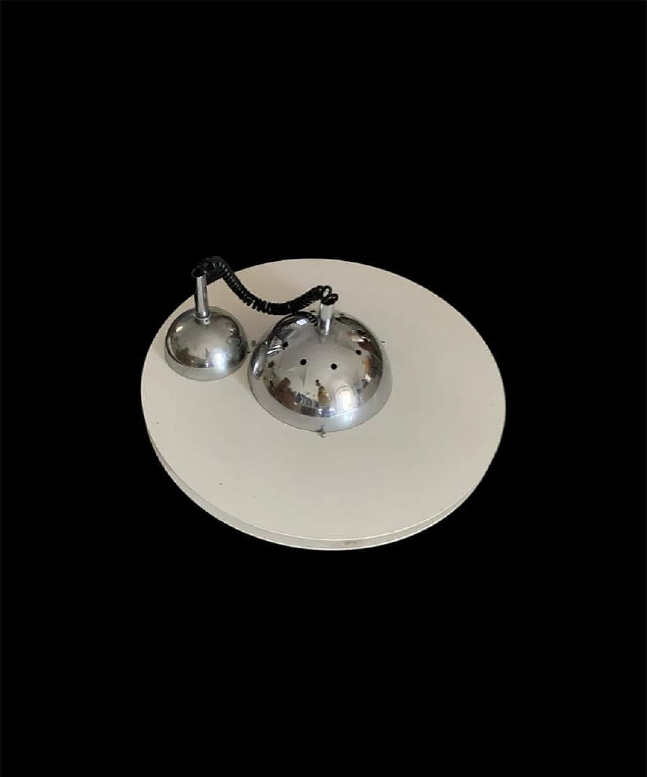 Space Age steel ceiling lamp by Pierre Paulin, 1960s 4