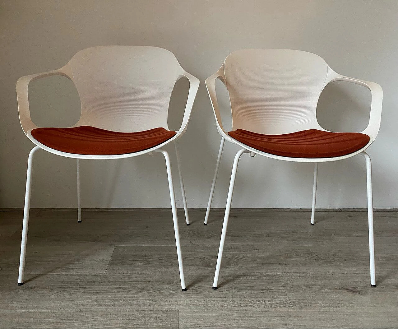 6 NAP stackable armchairs by Kasper Salto for Fritz Hansen 3