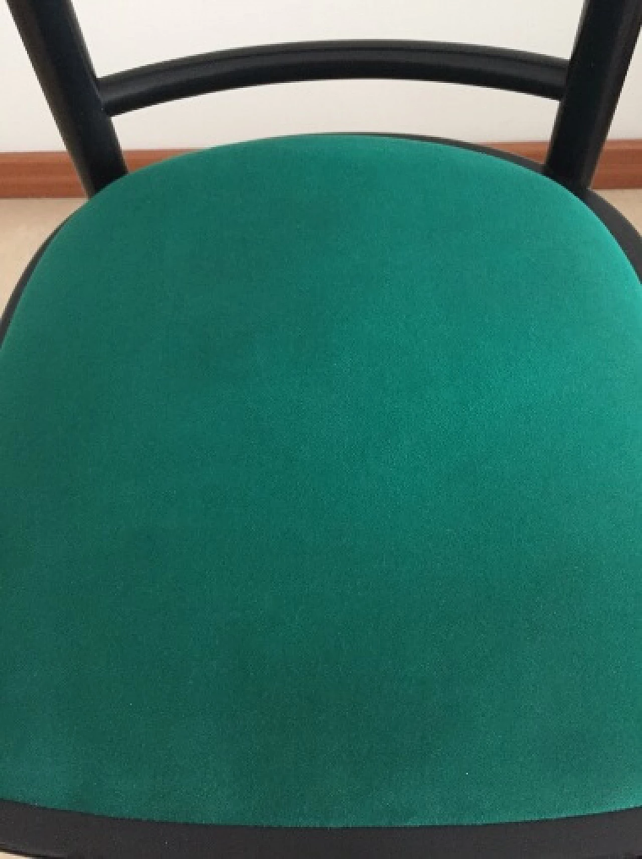 Pair of Fledermaus chairs in black lacquered wood by Josef Hoffmann for Alivar, 1980s 9