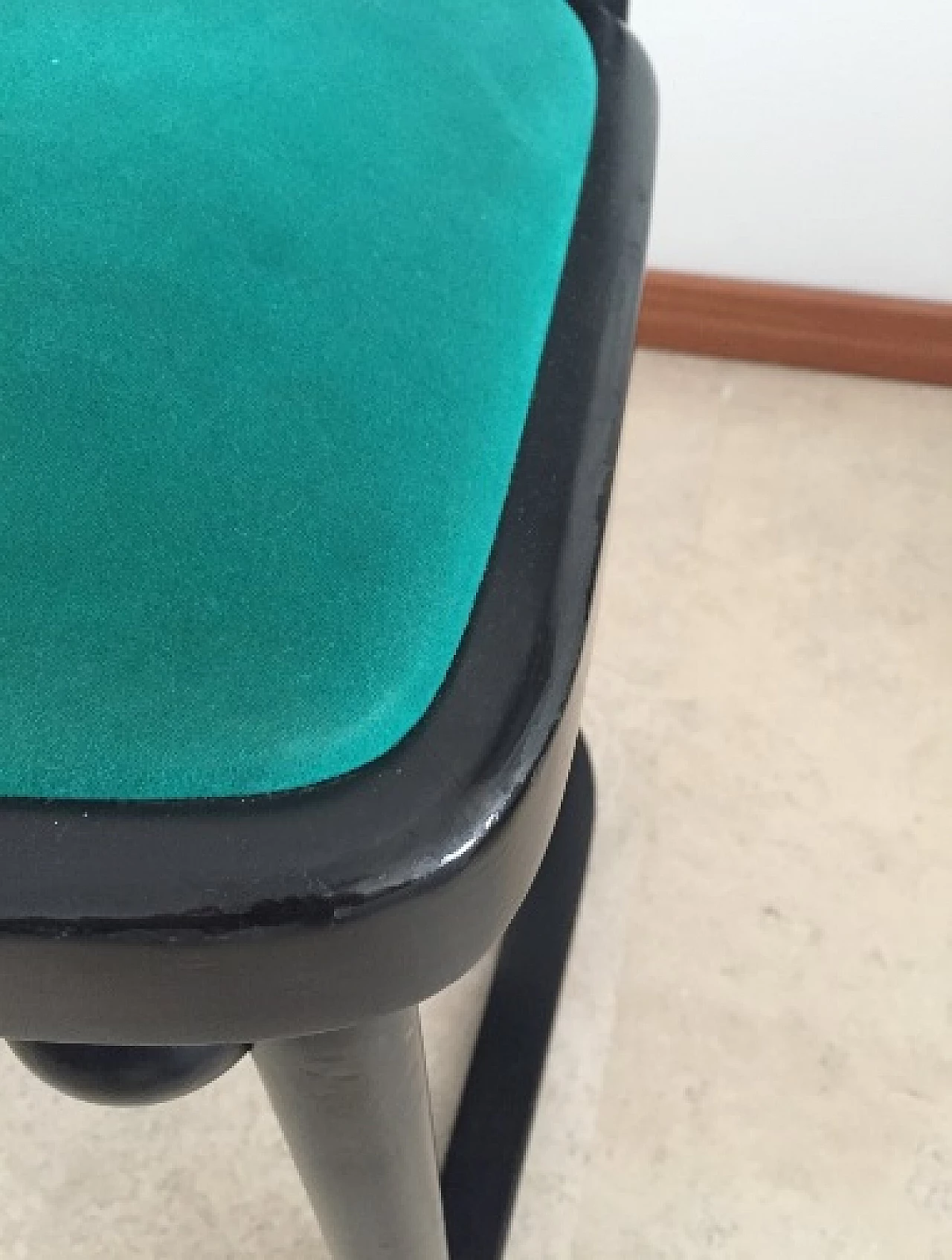 Pair of Fledermaus chairs in black lacquered wood by Josef Hoffmann for Alivar, 1980s 12