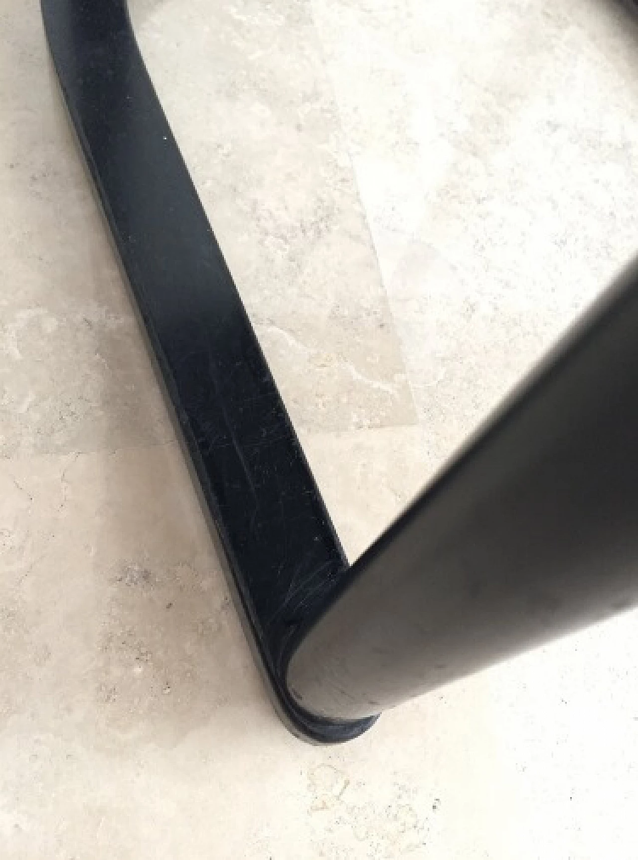 Pair of Fledermaus chairs in black lacquered wood by Josef Hoffmann for Alivar, 1980s 15