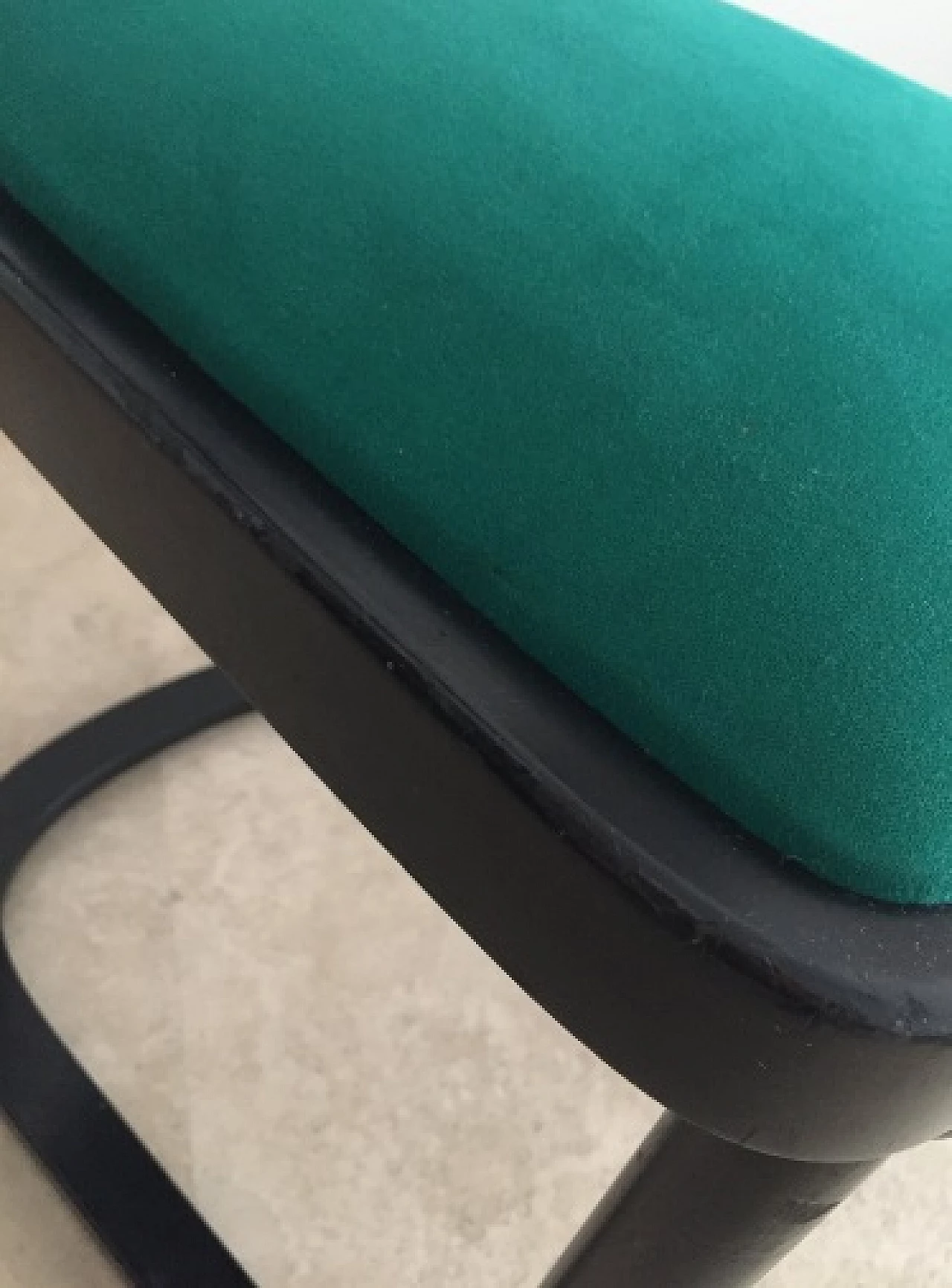 Pair of Fledermaus chairs in black lacquered wood by Josef Hoffmann for Alivar, 1980s 17