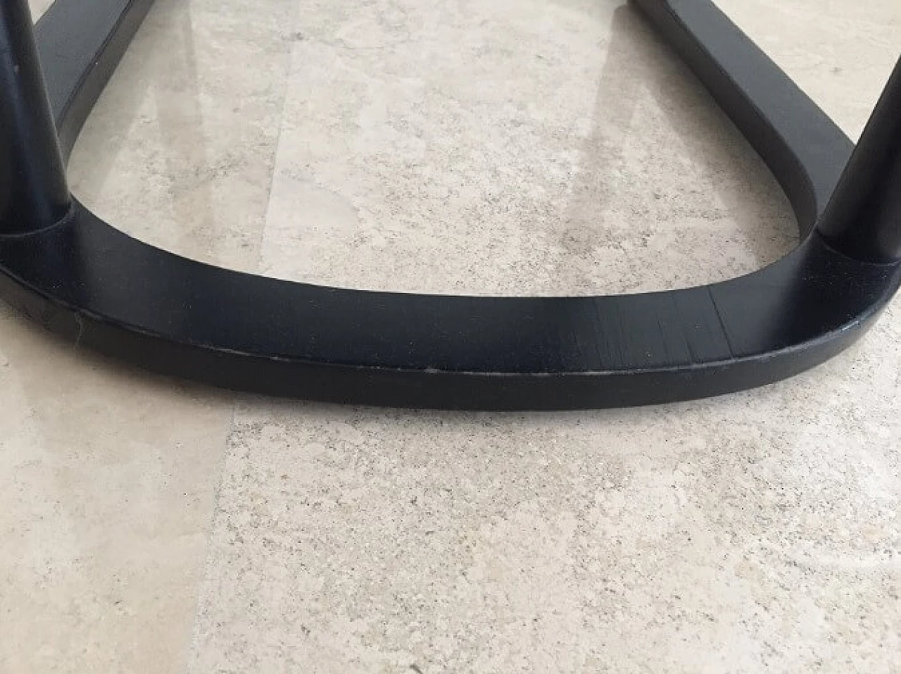 Pair of Fledermaus chairs in black lacquered wood by Josef Hoffmann for Alivar, 1980s 23