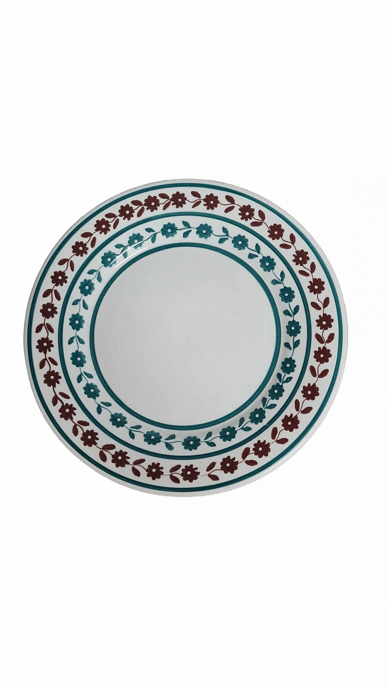Paola serving plate with garland decoration by Richard Ginori, 1960s 9