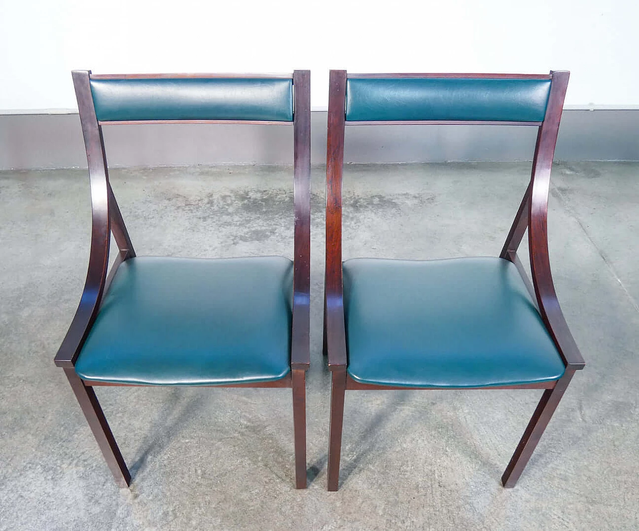 4 Wooden chairs by Carlo De Carli for Sormani, 1960s 11